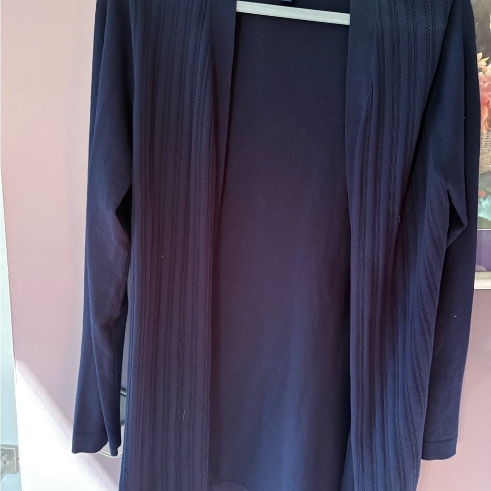 Navy Long Sleeve open front cardigan